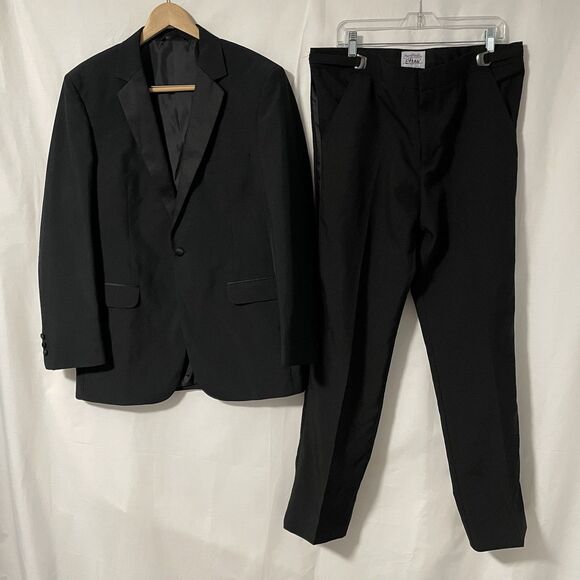 Southeastern Performance Apparel Men's Tuxedo Jacket 40L Pants 34L x 33 Black - Picture 1 of 11